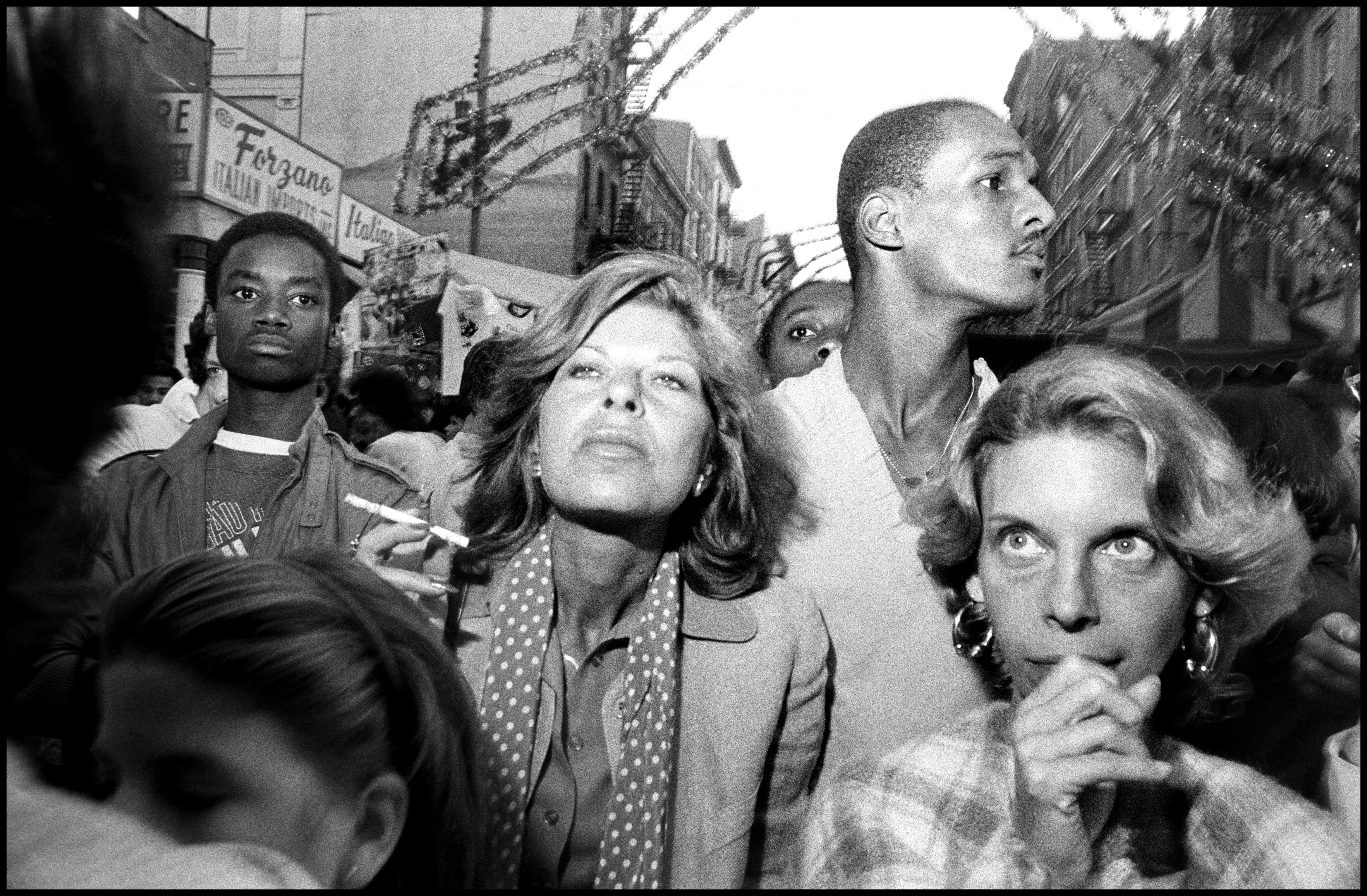 ©Bruce Gilden / Magnum Photos, Bruce Gilden 1984. Feast of San Gennero, Little Italy.